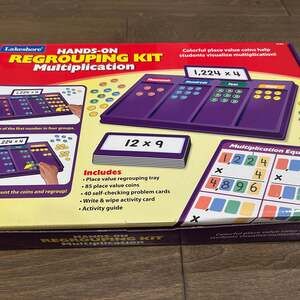 NEW Lakeshore Hands-On Multiplication Regrouping Kit